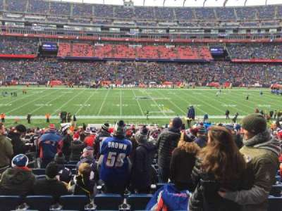 Gillette Stadium section 110