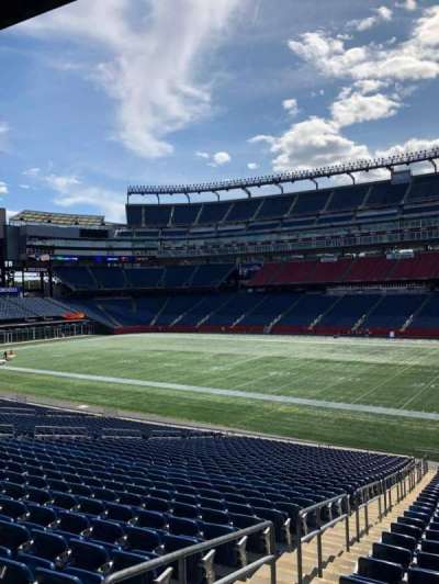 Gillette Stadium section 106