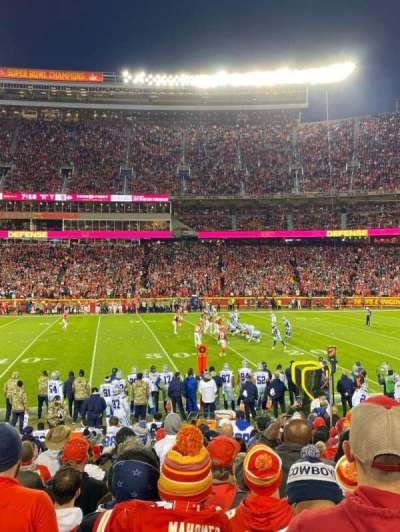 arrowhead stadium section 136