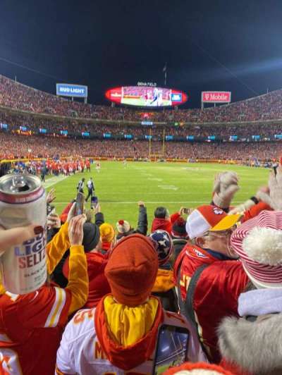 arrowhead stadium section 111