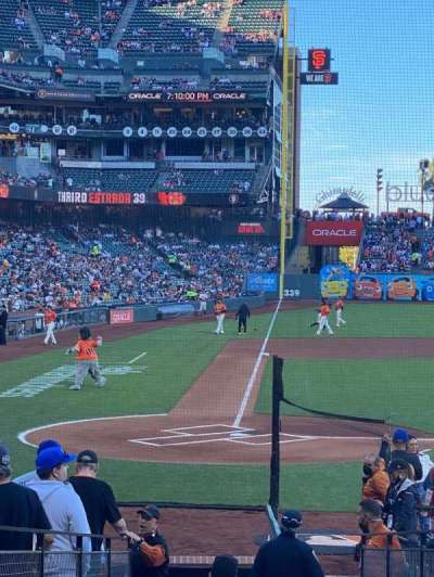 Oracle park section 110