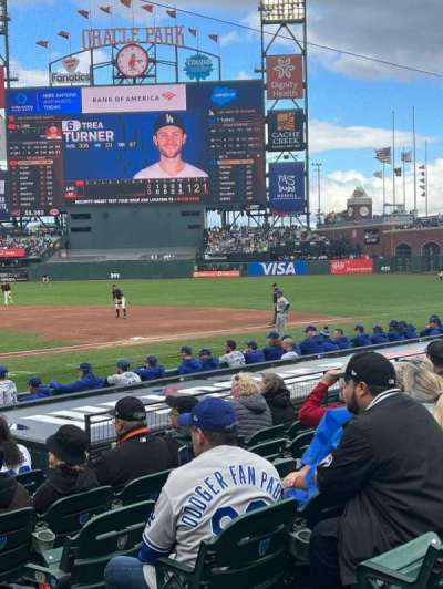 Oracle park section 110