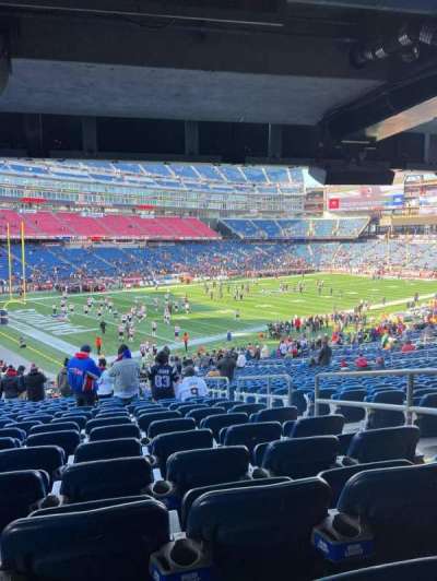 Gillette Stadium section 116