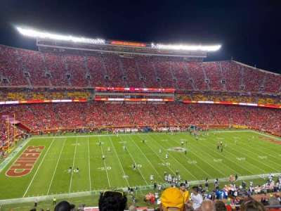 arrowhead stadium section 304