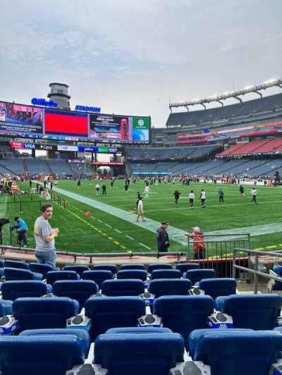 Gillette Stadium section 124