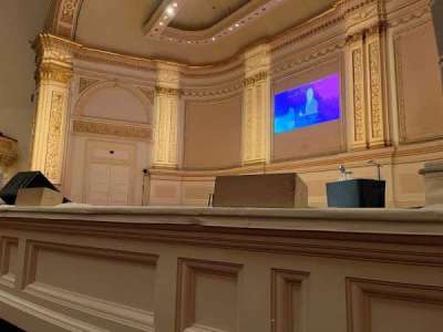 Carnegie Hall section Parquet R
