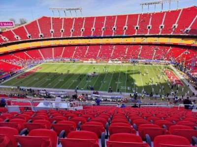 arrowhead stadium section 322