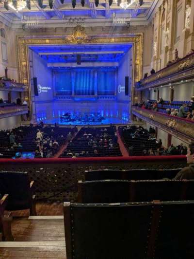 Symphony Hall, Boston section 1st Balcony Center