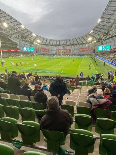 Aviva stadium section 112