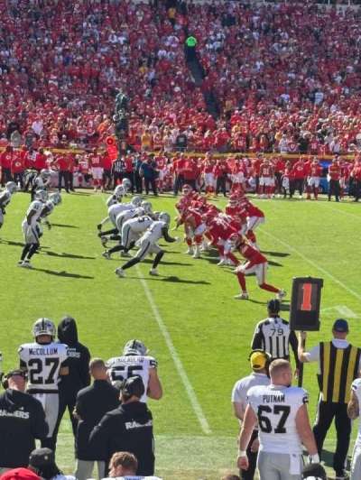 arrowhead stadium section 102