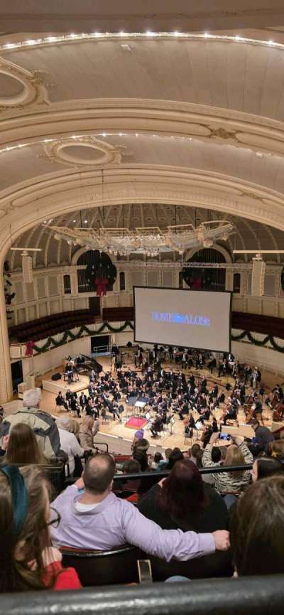 Orchestra Hall, Chicago section Upper Balcony Right