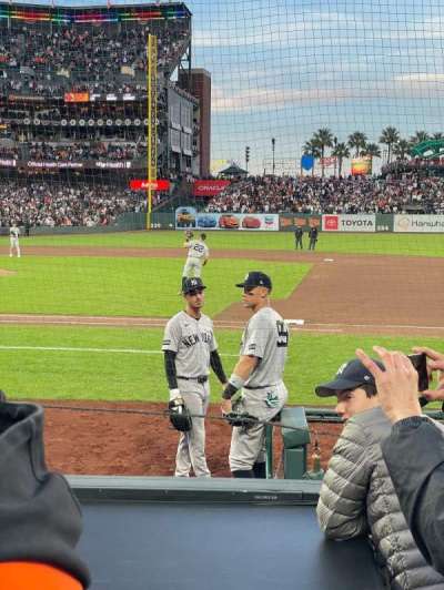Oracle park section 108