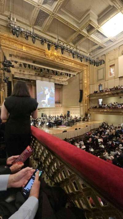Symphony Hall, Boston section 1BL