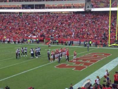 arrowhead stadium section 132