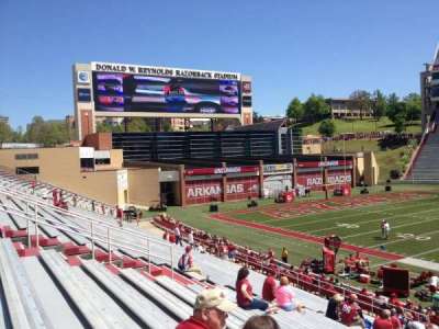 Razorback Stadium section W104