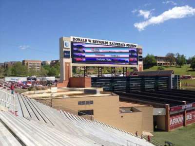 Razorback Stadium section W106