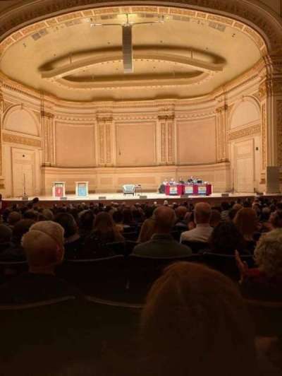 Carnegie Hall section Parquet C