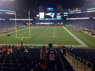 Gillette Stadium section 142