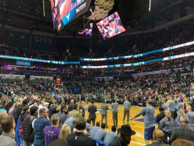 Spectrum Center section 103 Front Corner Baseline