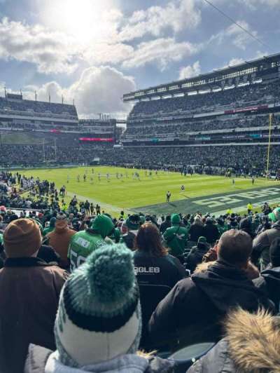 Lincoln Financial field section 126
