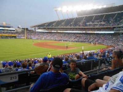 Kauffman Stadium section 213
