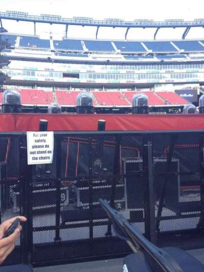 Gillette Stadium section Floor B3