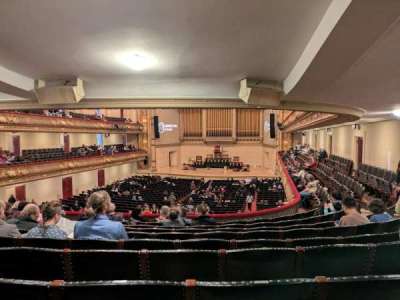 Symphony Hall, Boston section Balcony Center 1