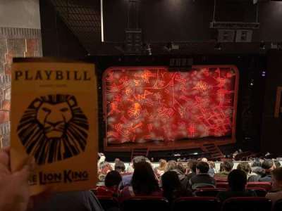 Minskoff Theatre section Mezzanine