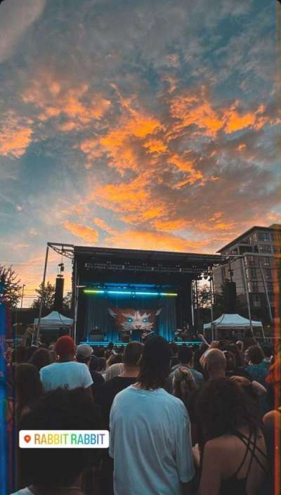 Asheville Yards Amphitheater section back