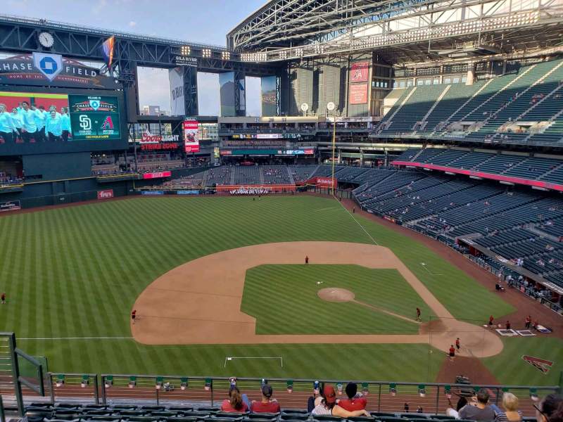Seating view for Chase Field Section 322 Row 9 Seat 10