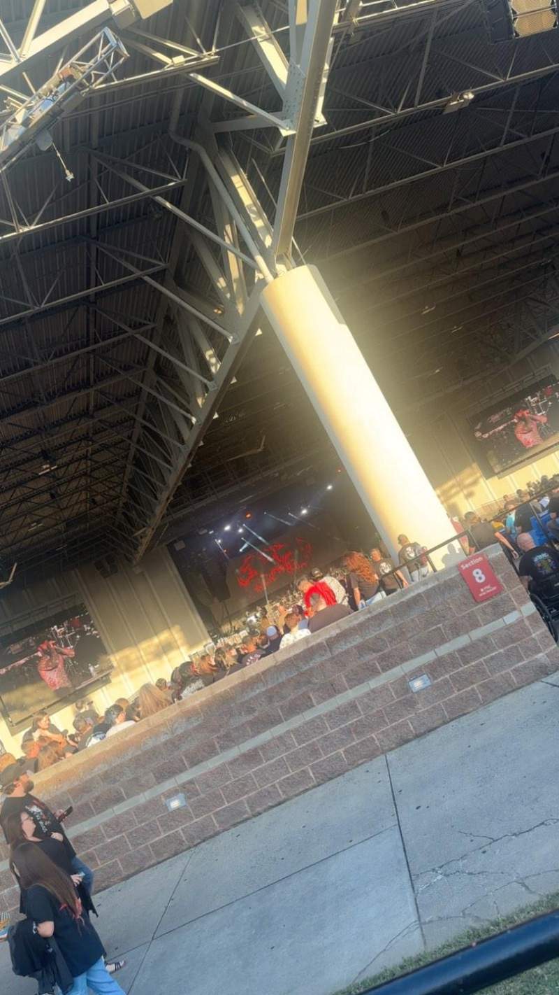 Seating view for Truliant Amphitheater Section 14 Row A Seat 1