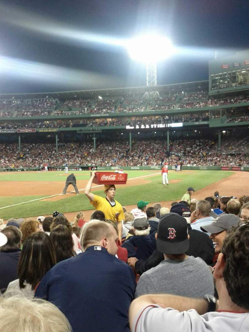 Fenway Park, section Field Box 73, home of Boston Red Sox, page 1