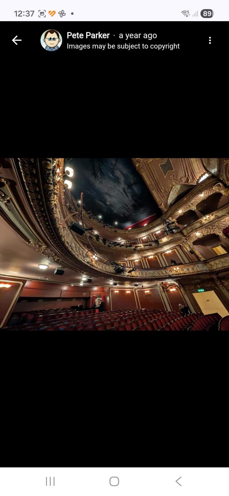 Seating view for 