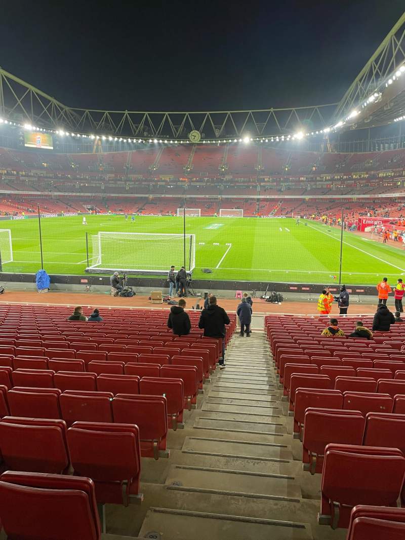 Emirates Stadium, section 7, row 22, home of Arsenal FC, Arsenal Women ...