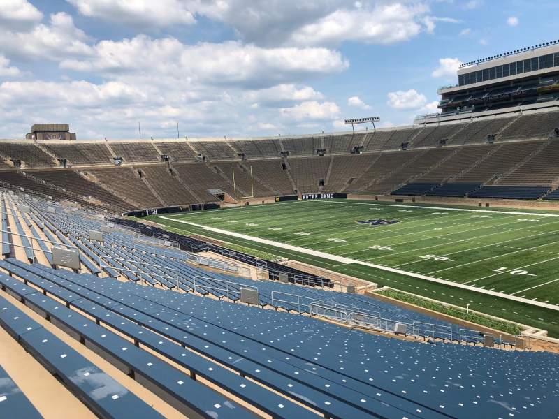 Notre Dame Seating Chart View Matttroy