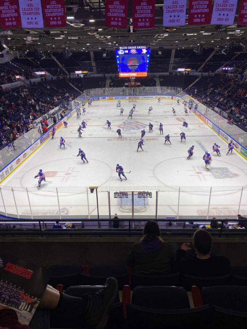 Blue Cross Arena Interactive Seating Chart
