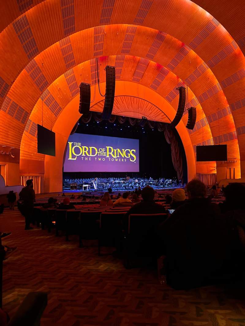 Radio City music hall, section Orchestra 7, row L, seat 701, page 1