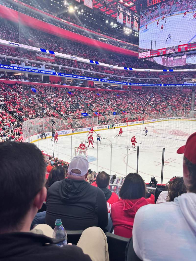 Little Caesars Arena Interactive concert Seating Chart Section Floor 1
