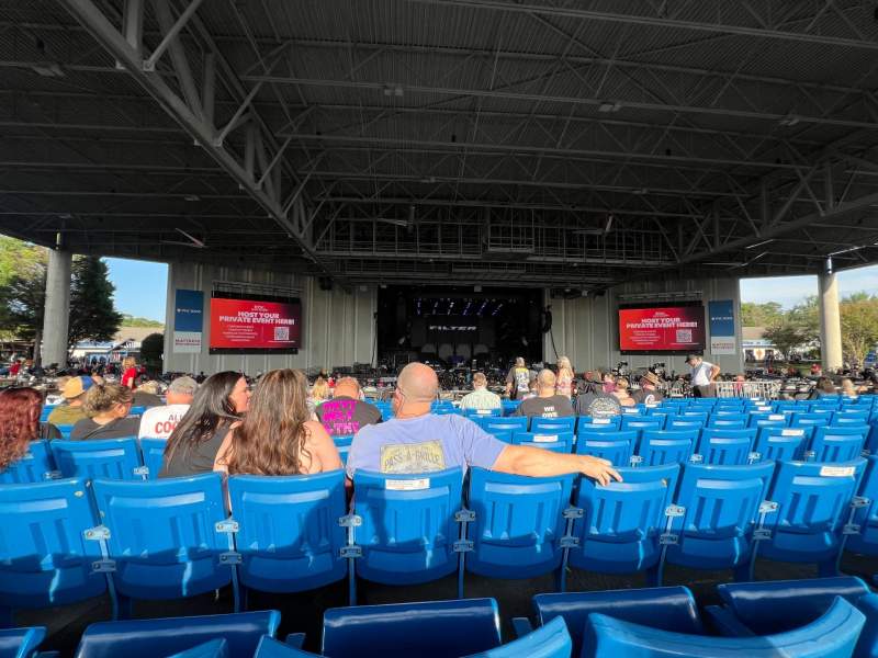 Seating view for Truliant Amphitheater Section 7 Row R Seat 14