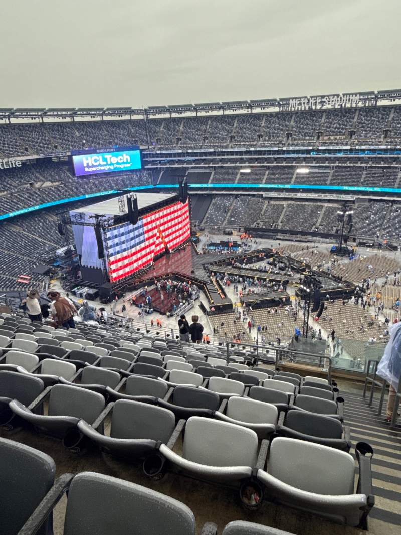 METLIFE STADIUM, section 336, row 19, seat 1, home of New York