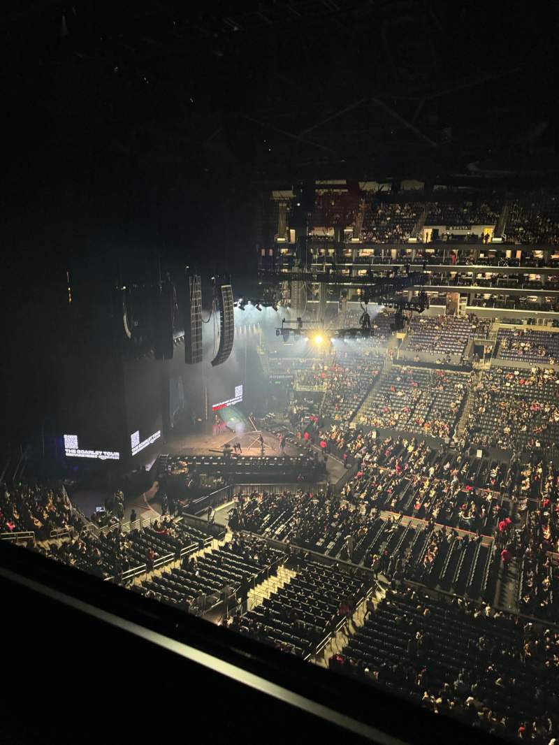 Crypto.com Arena, section 318, row 1, seat 12 - Doja Cat tour: The Scarlet  Tour, Shared Anonymously