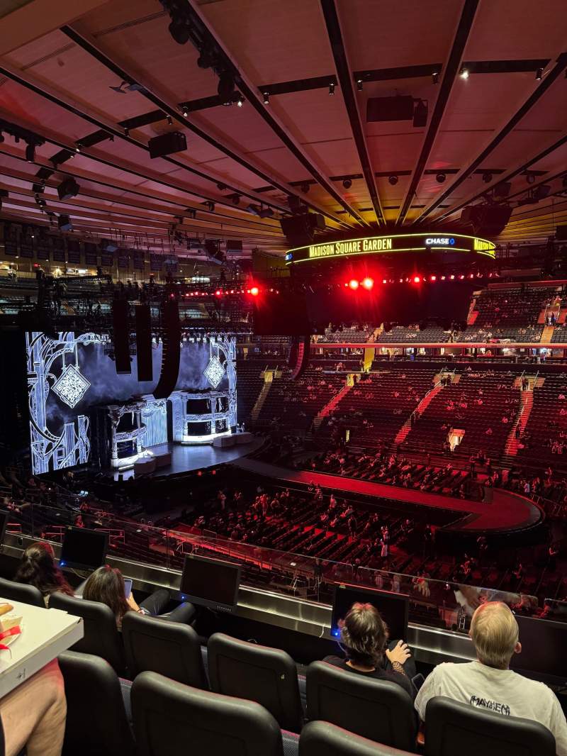 Madison Square Garden, section 225, row 4, seat 20, home of New
