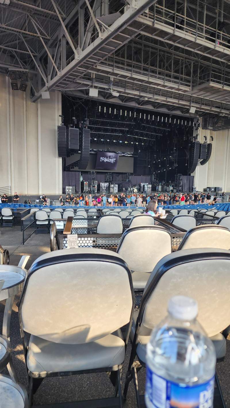 Seating view for Truliant Amphitheater Section 8 Row F Seat 21
