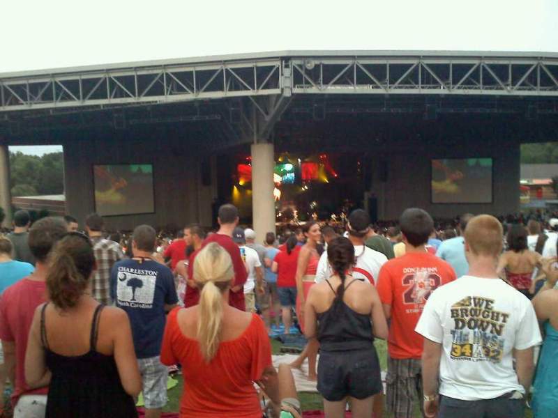 Seating view for Truliant Amphitheater Section lawn 