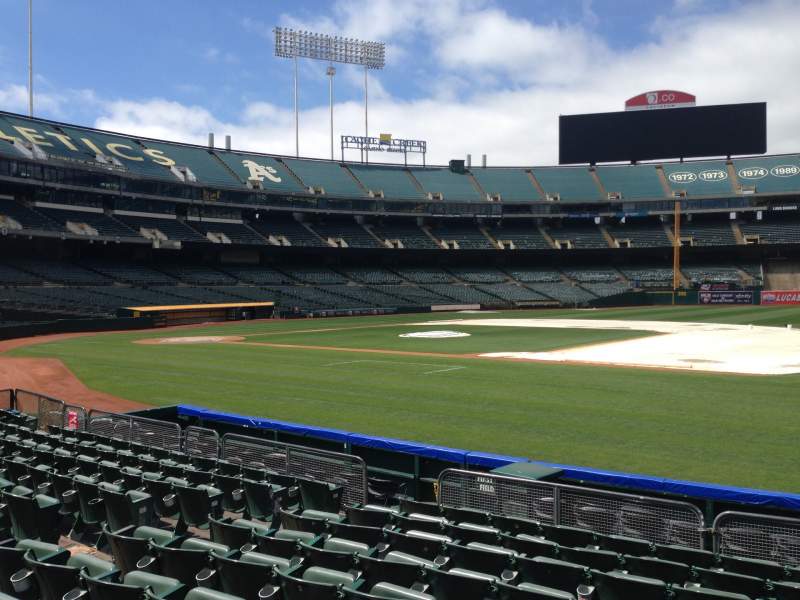 Oakland Coliseum Interactive Seating Chart
