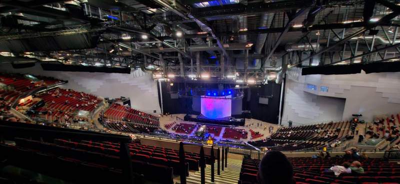 Seating view for First Direct Bank Arena Section 329 Row R Seat 1