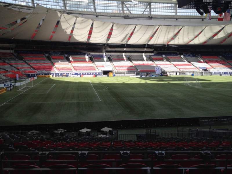 Seating view for BC Place Section 245 Row U Seat 8